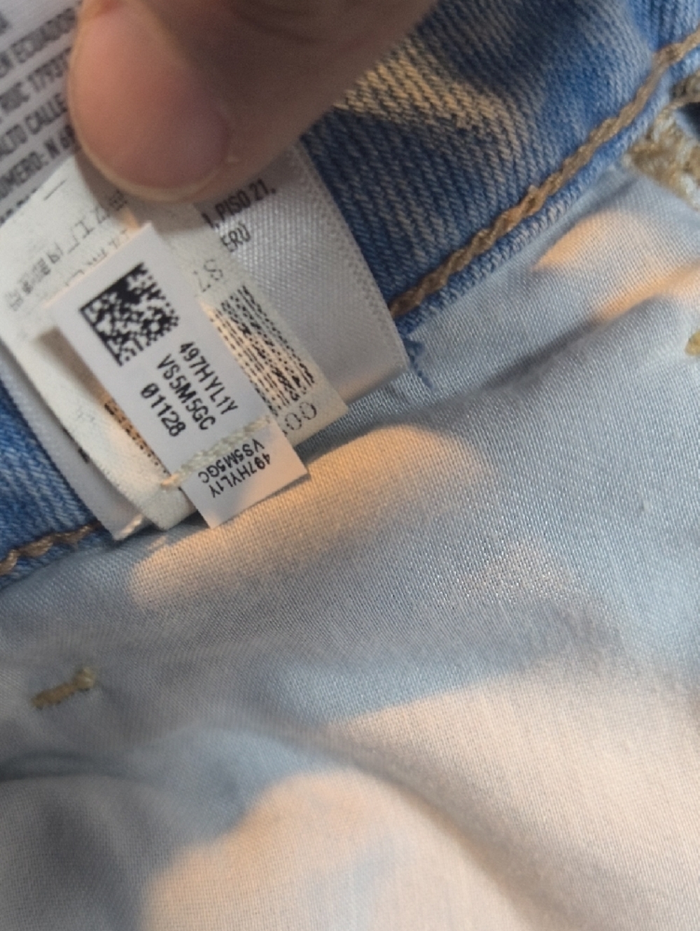 Mom Jean w/28" Inseam High Rise 🦅 American Eagle Denim Jeans Size 12 sac347 - Picture 7 of 7